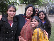 Students with Mrs Shashi Puri